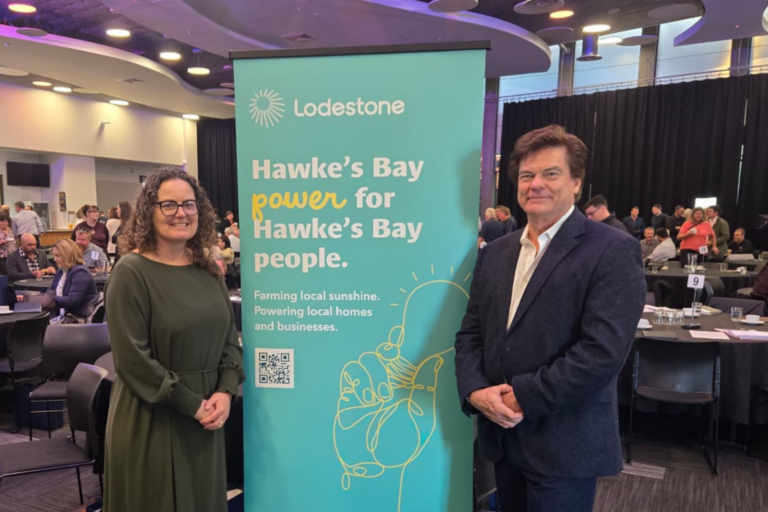 Sarah McHardy and Gary Holden announce new Hawke's Bay power plan offering